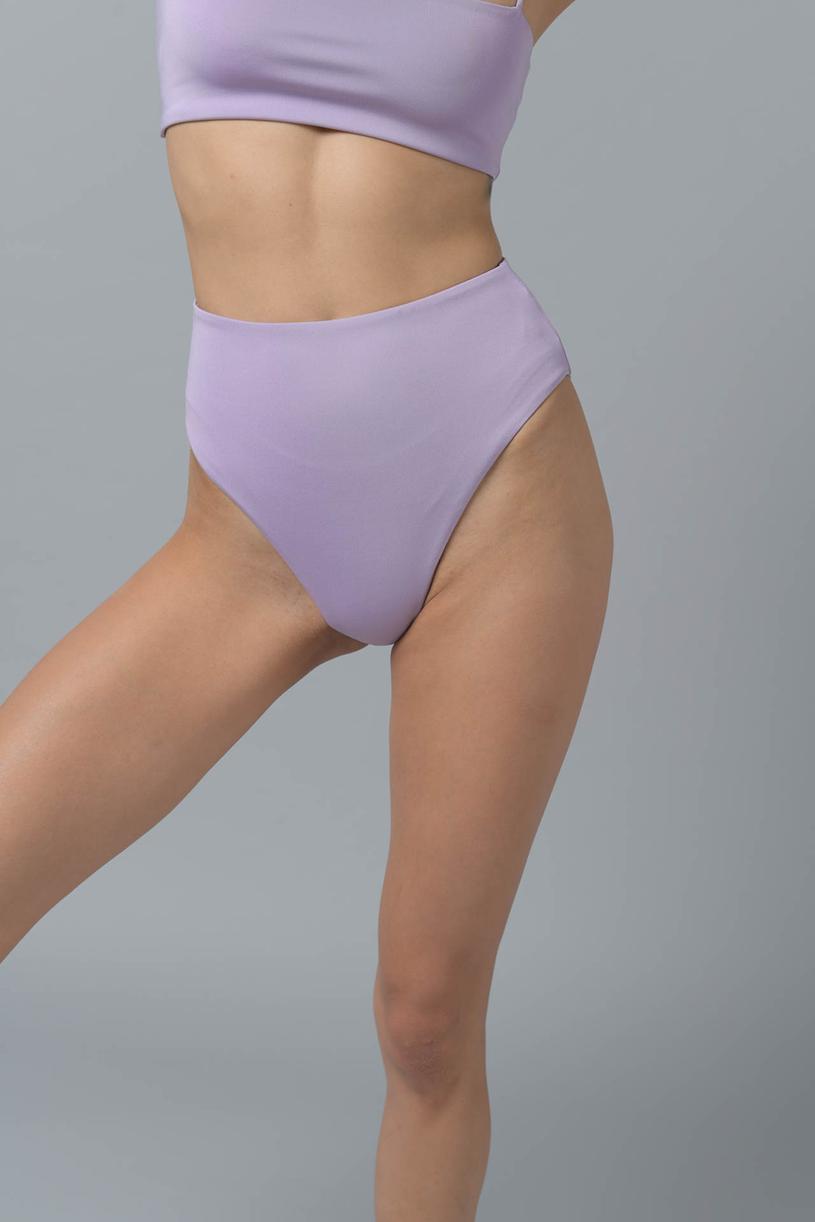 lilac High Waist Bikini Slip