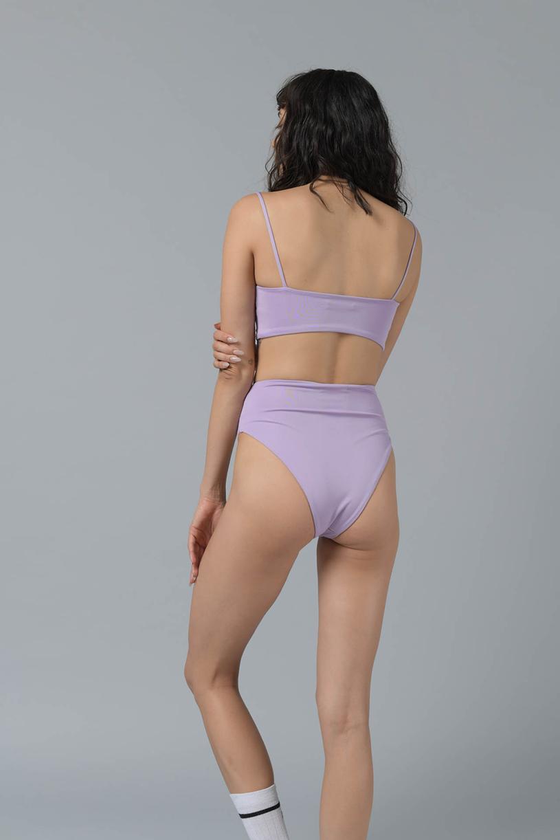 lilac High Waist Bikini Slip