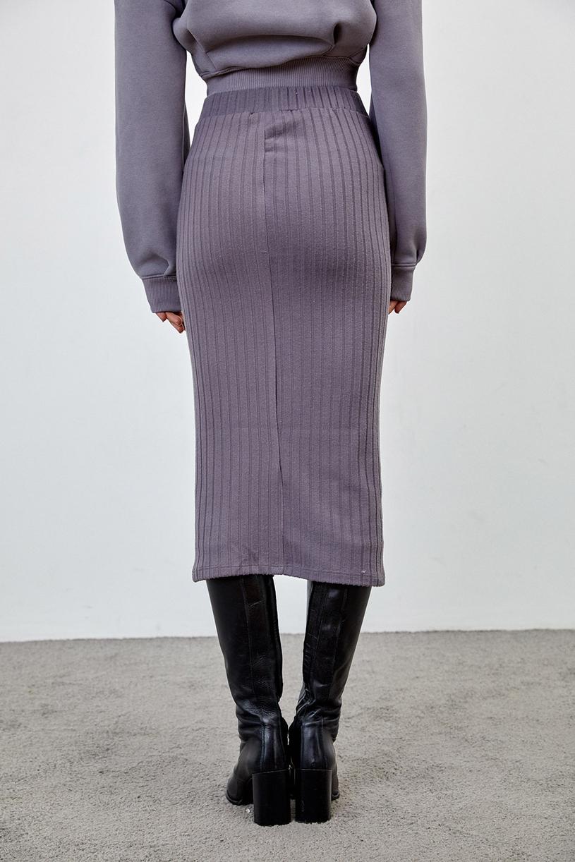Smoked Knitwear Midi Skirt