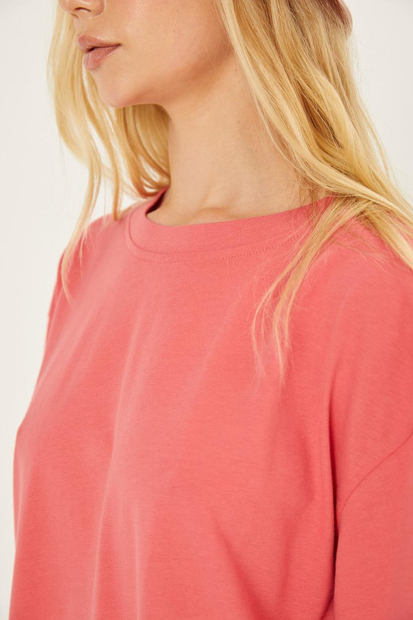 Pink Oversize Basic Tshirt