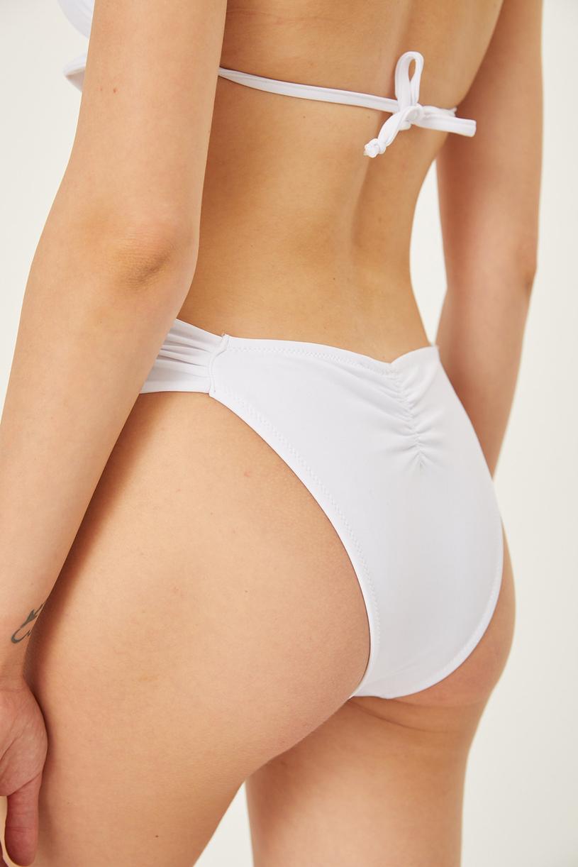 White Triangle Bikini Bottom