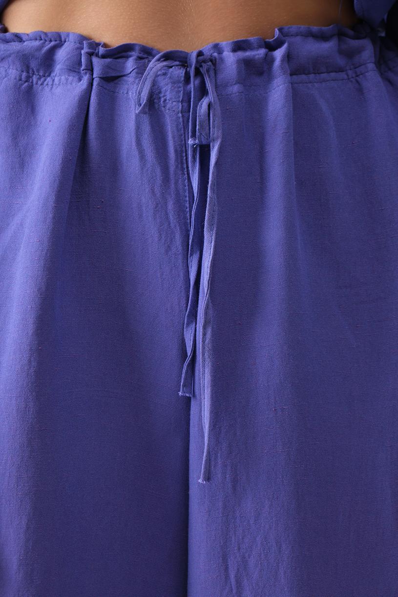 Purple Asymmetric Bohemian Pants