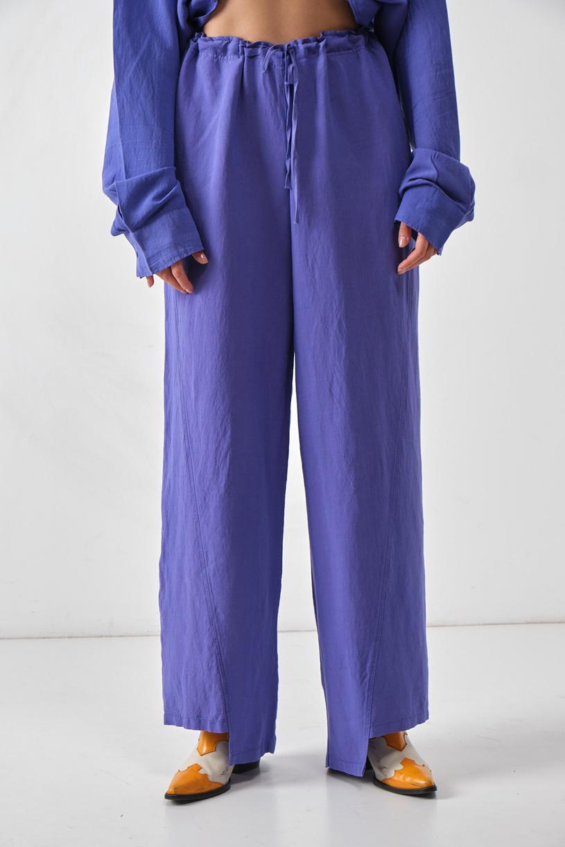 Purple Asymmetric Bohemian Pants