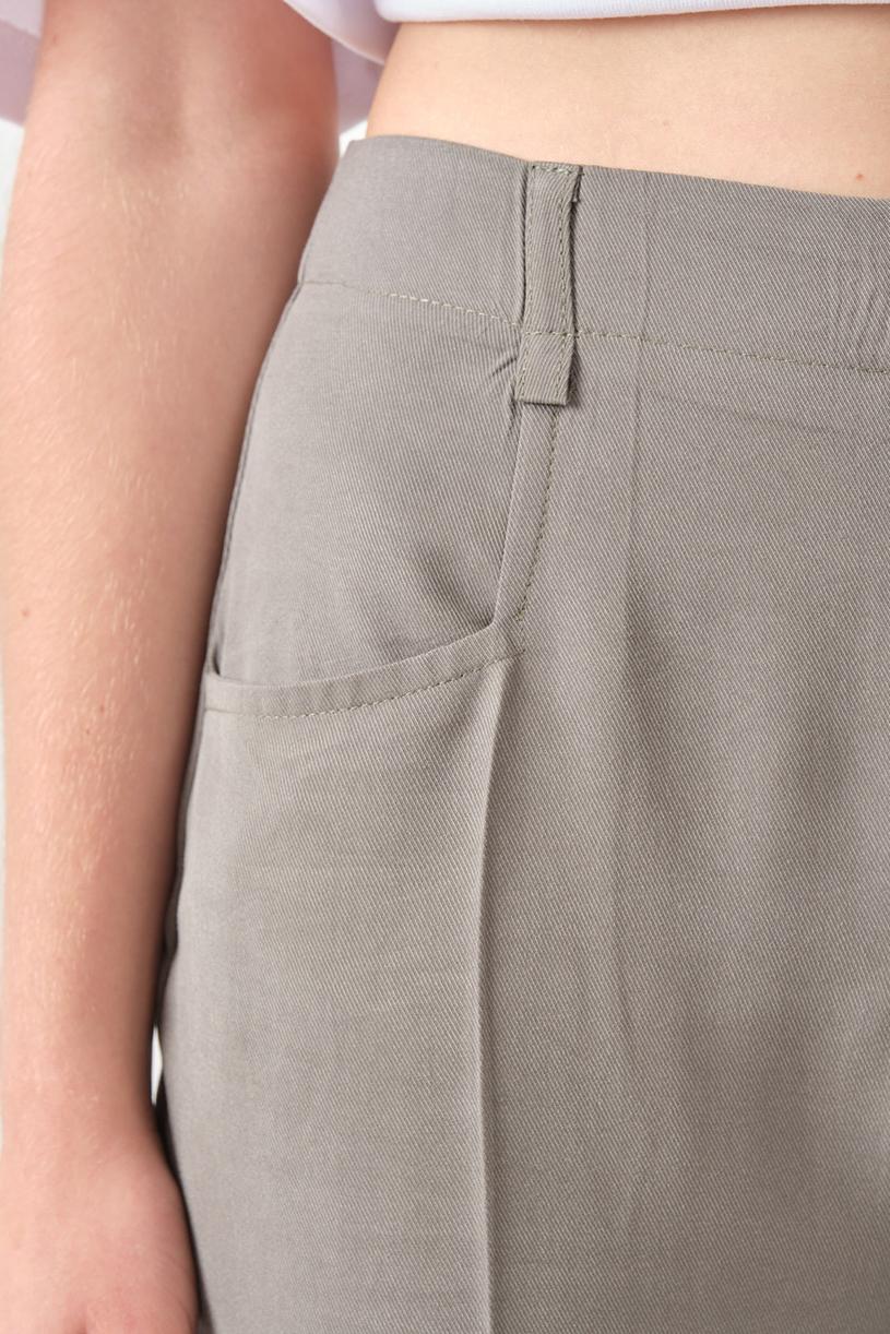 Grey Pocket Detail Pants