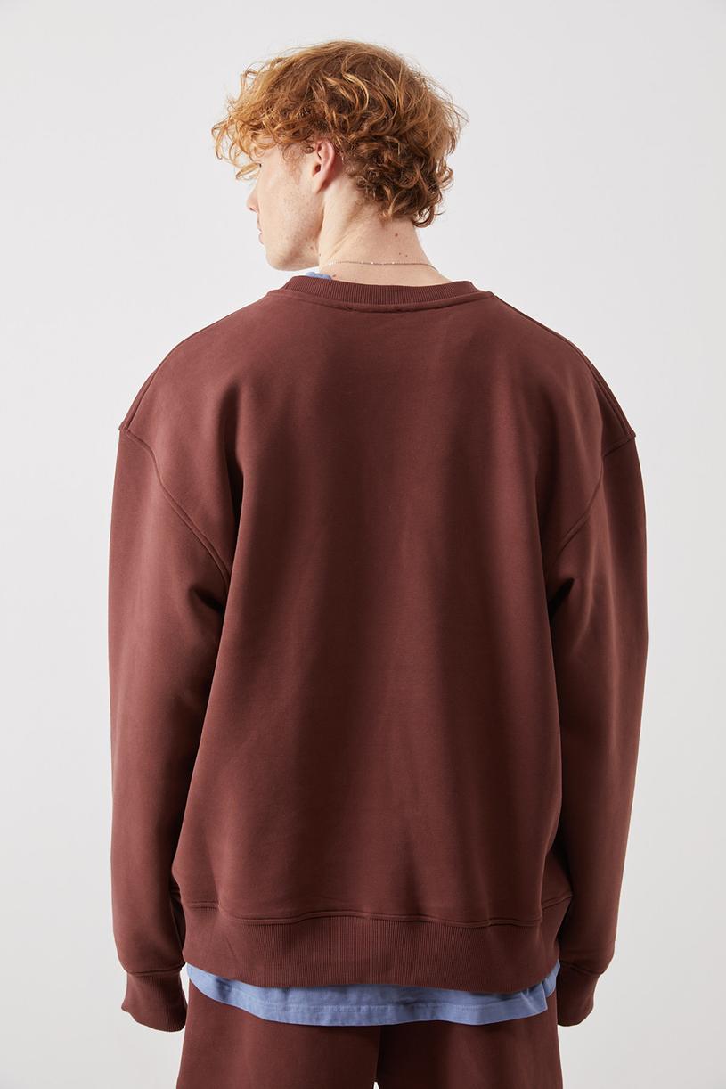 Brown Oversize Sweatshirt
