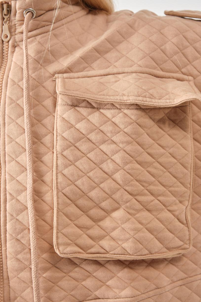 Nude Quilted Jacket