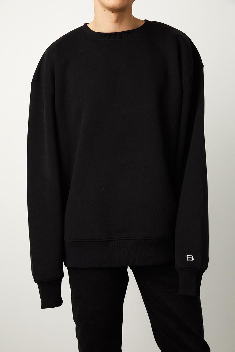 Siyah Oversize Sweatshirt