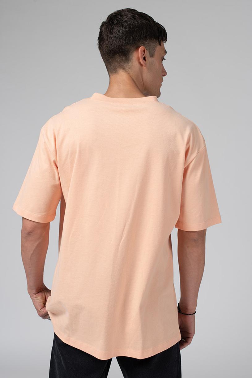 Şeftali Oversize Basic T-shirt