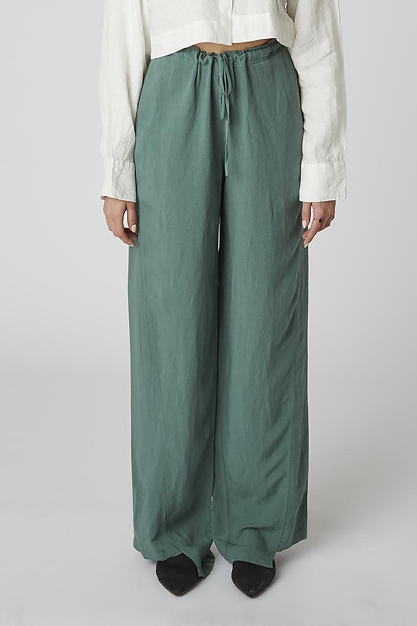 Khaki Asymmetric Bohemian Pants