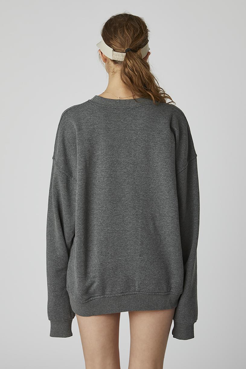 Anthracite Oversize Basic Sweatshirt