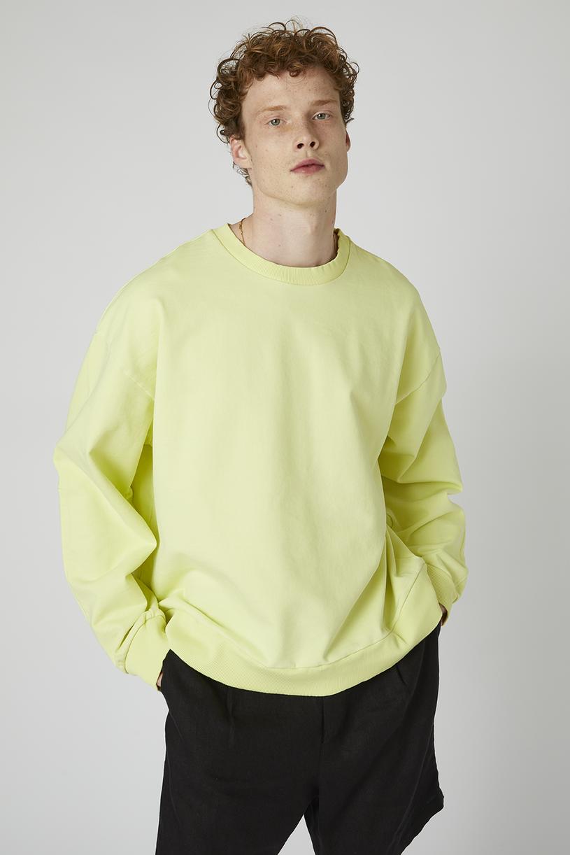 Limon Yıkamalı Oversize Sweatshirt
