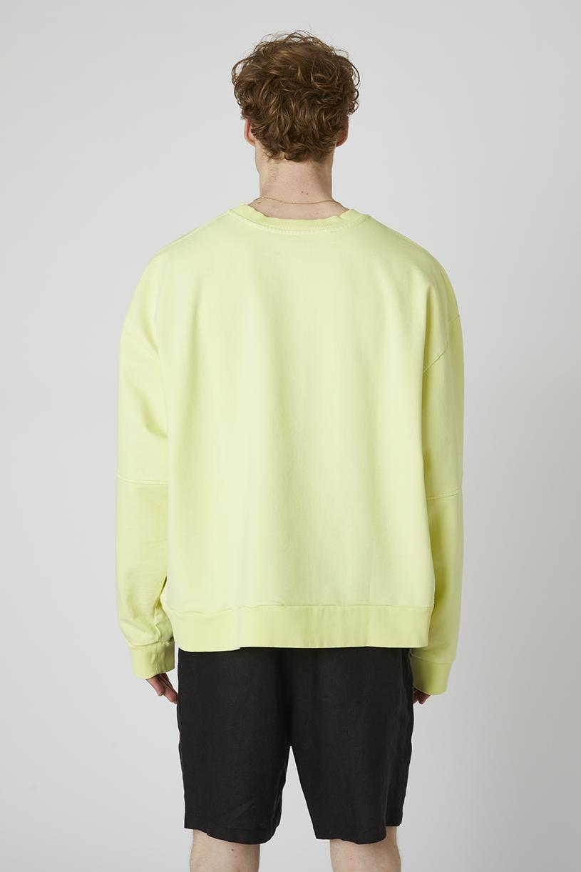 Limon Yıkamalı Oversize Sweatshirt