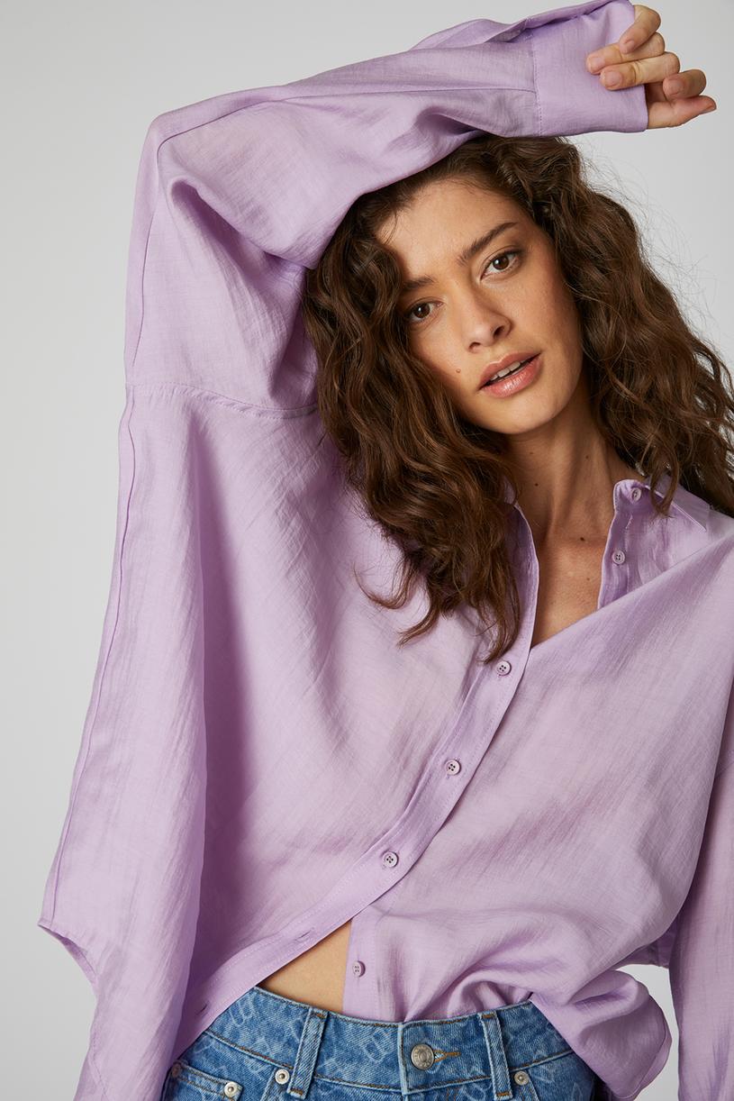 lilac Oversize Shirt