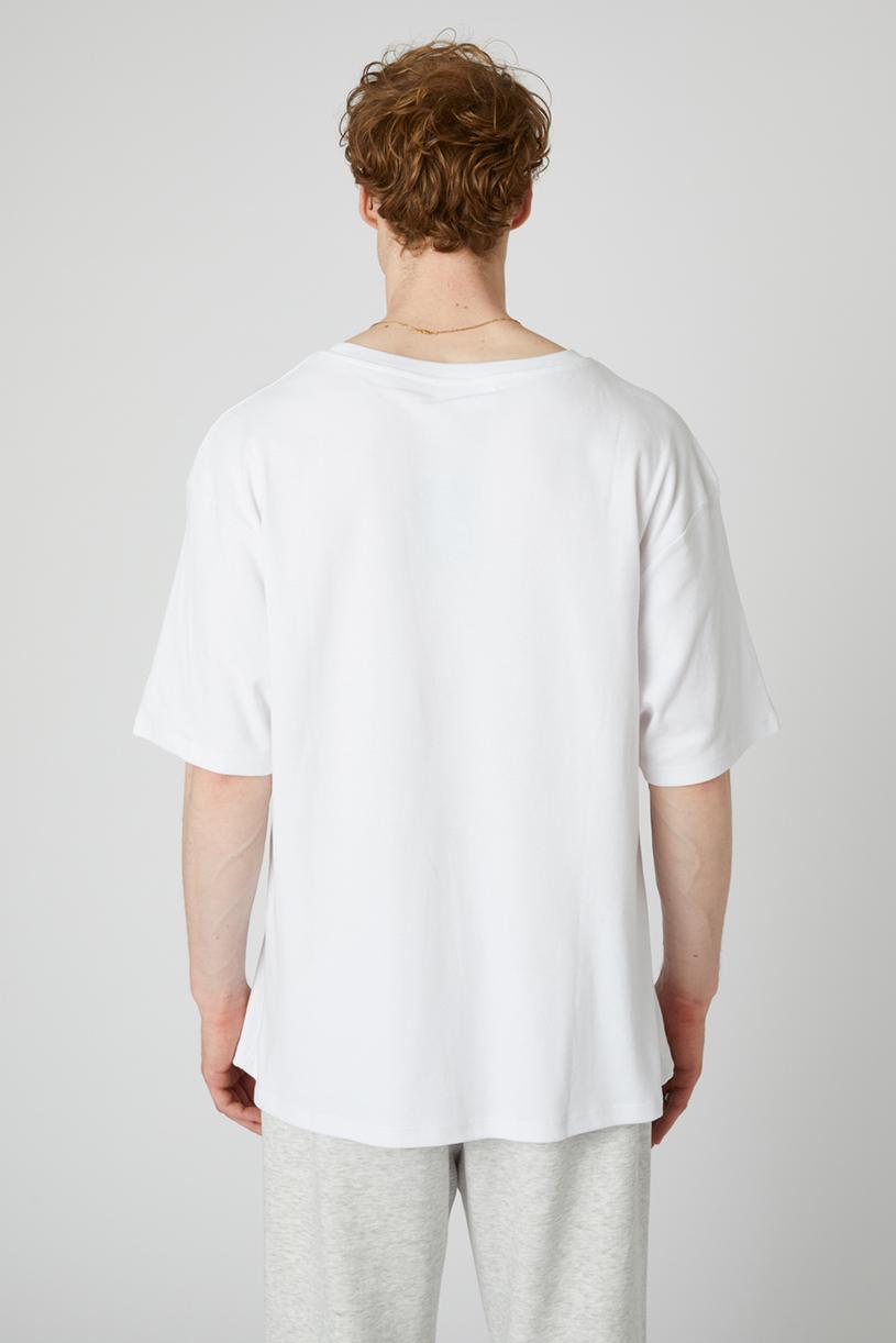 Beyaz Oversize Loose T-shirt