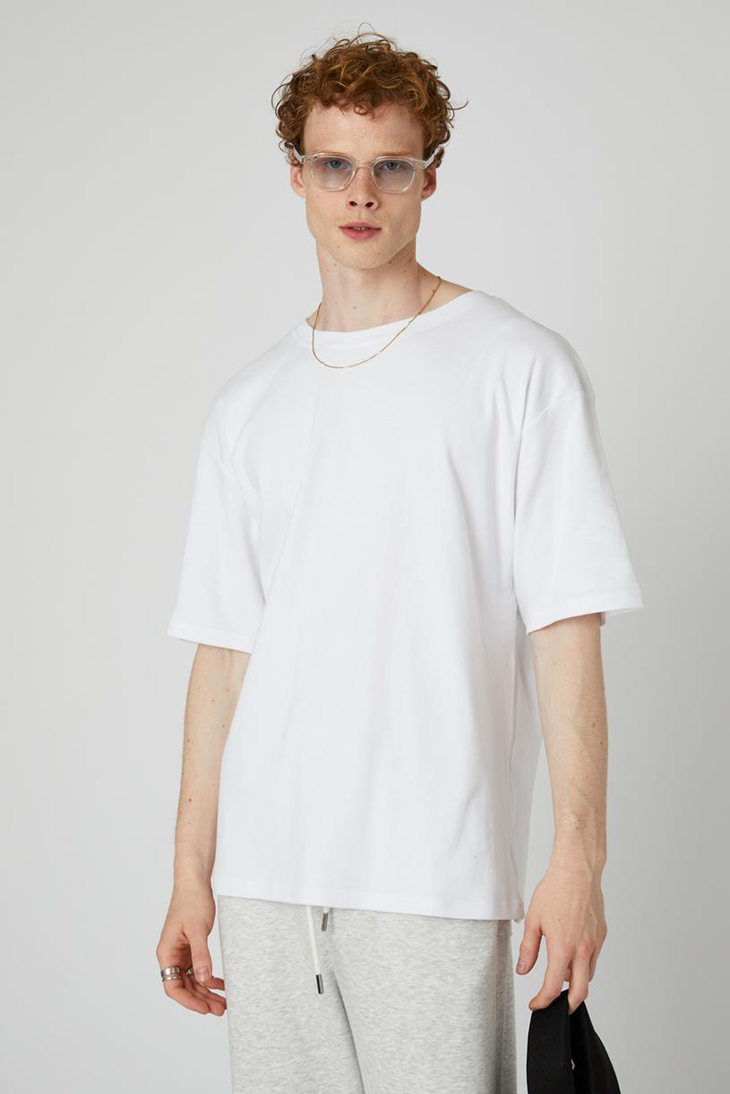 Beyaz Oversize Loose T-shirt