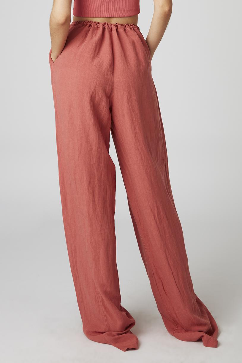 Dried rose Asymmetric Bohemian Pants