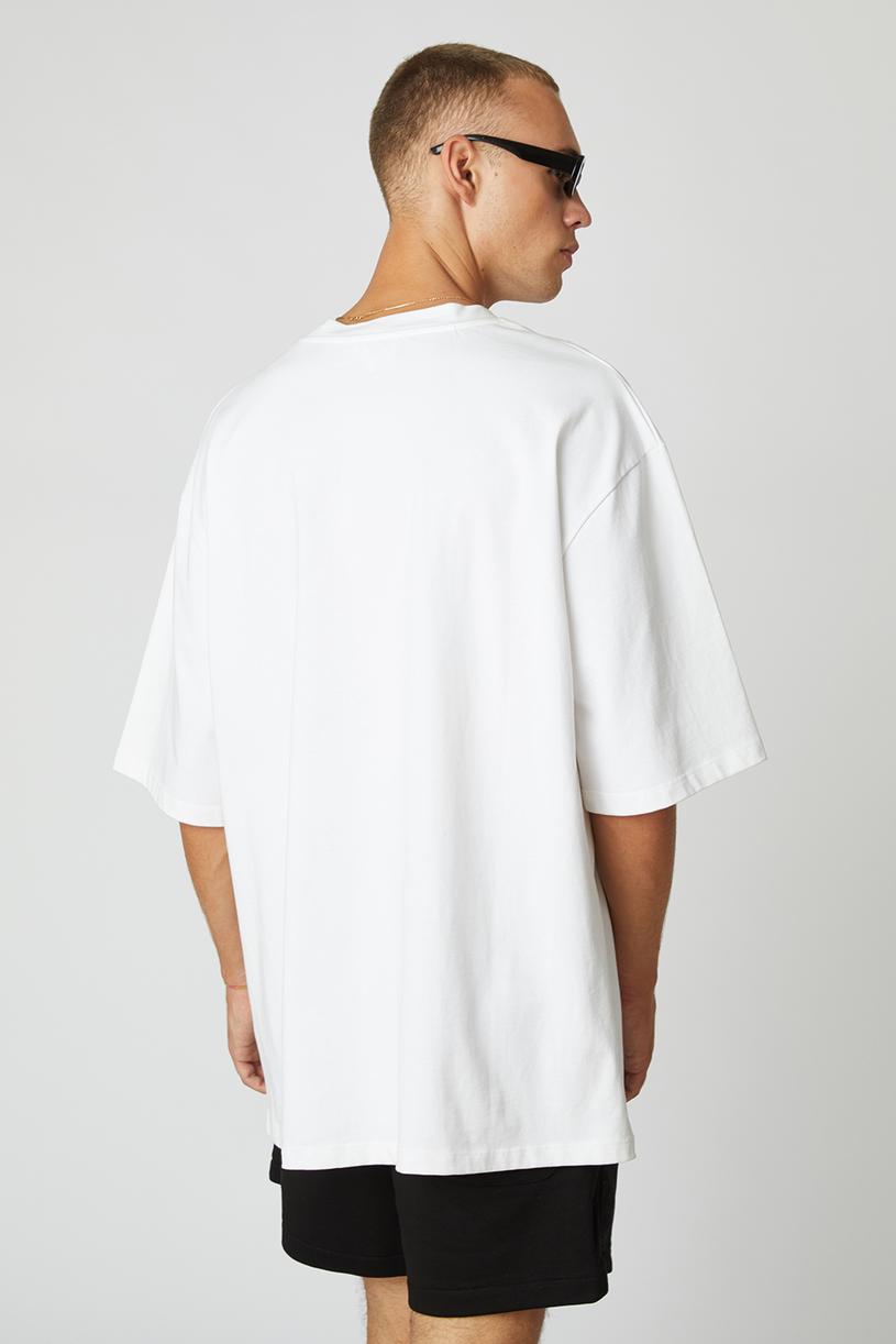 Beyaz Oversize Kompakt T-shirt
