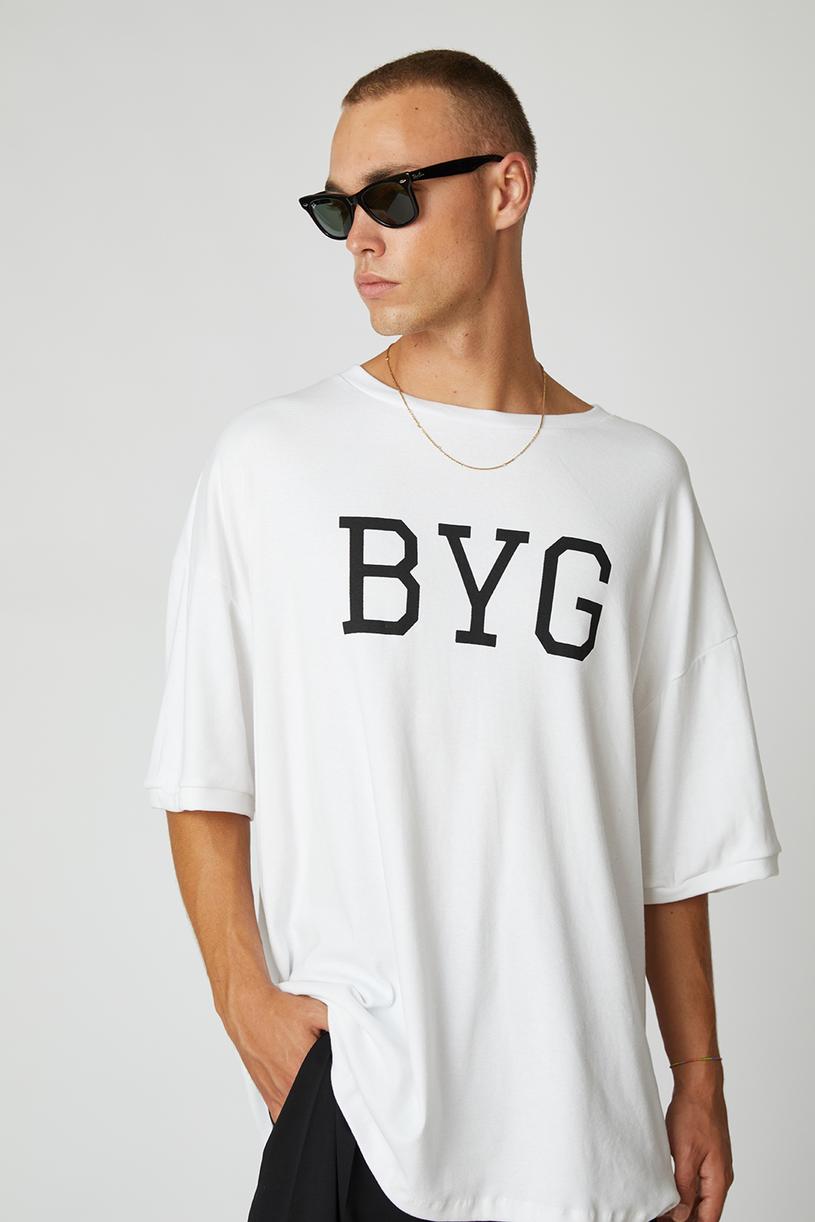 White Byg Printed Tshirt