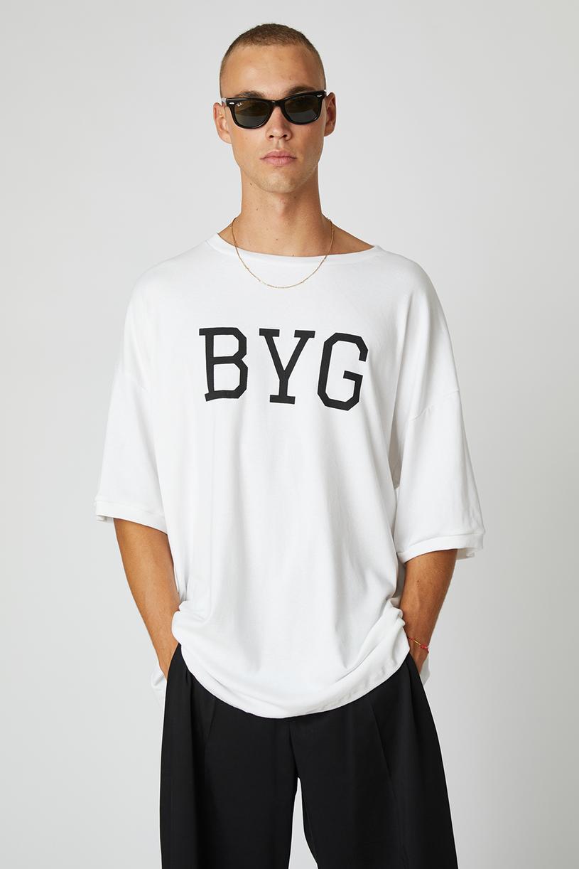 White Byg Printed Tshirt