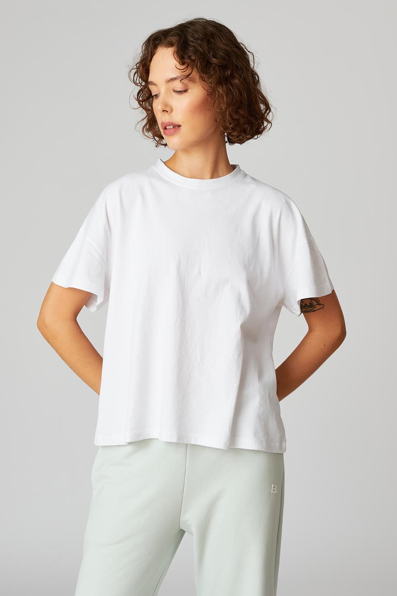 Beyaz Oversize Basic Tshirt