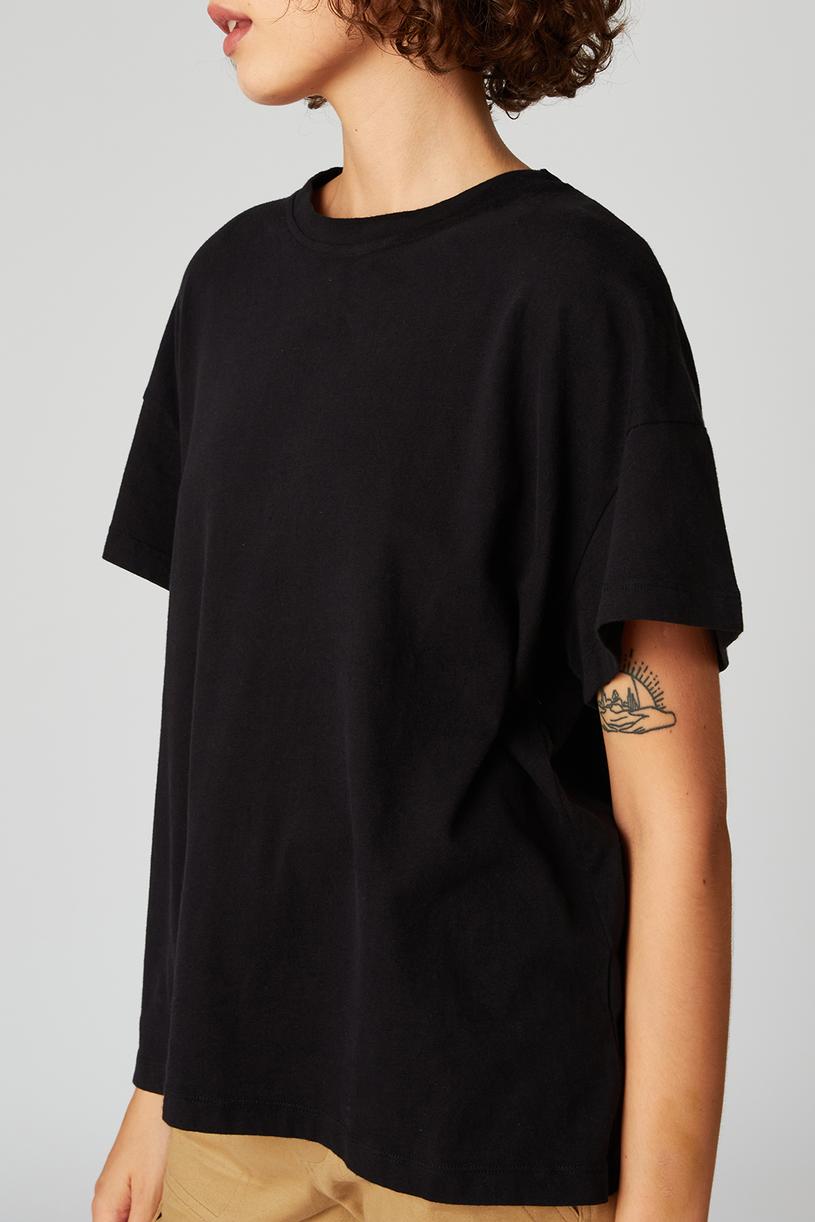 Siyah Oversize Basic Tshirt