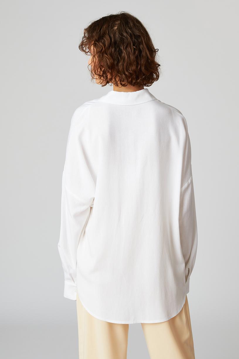 White Linen Oversize Shirt
