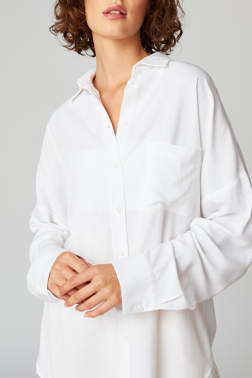 White Linen Oversize Shirt