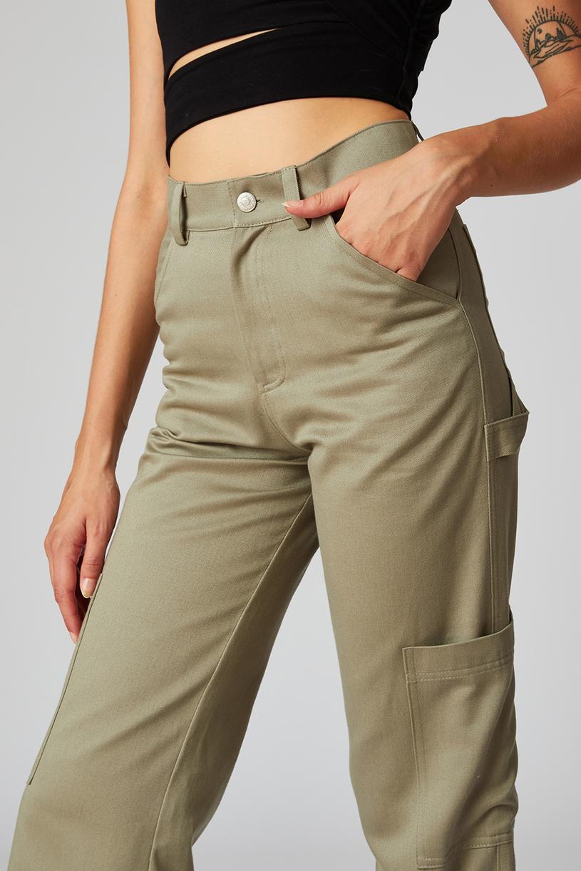 Cagla Green Cargo Pants