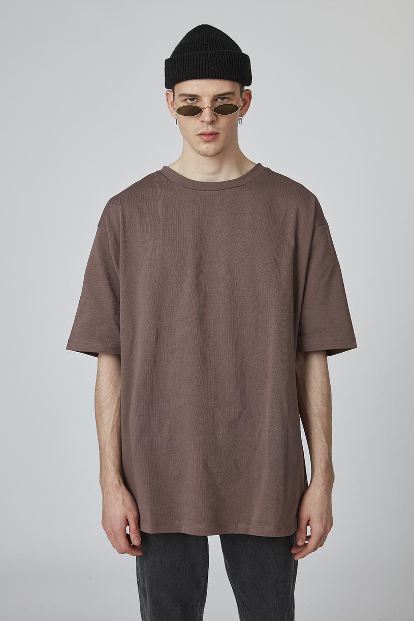 Brown Printed Compakt Tshirt