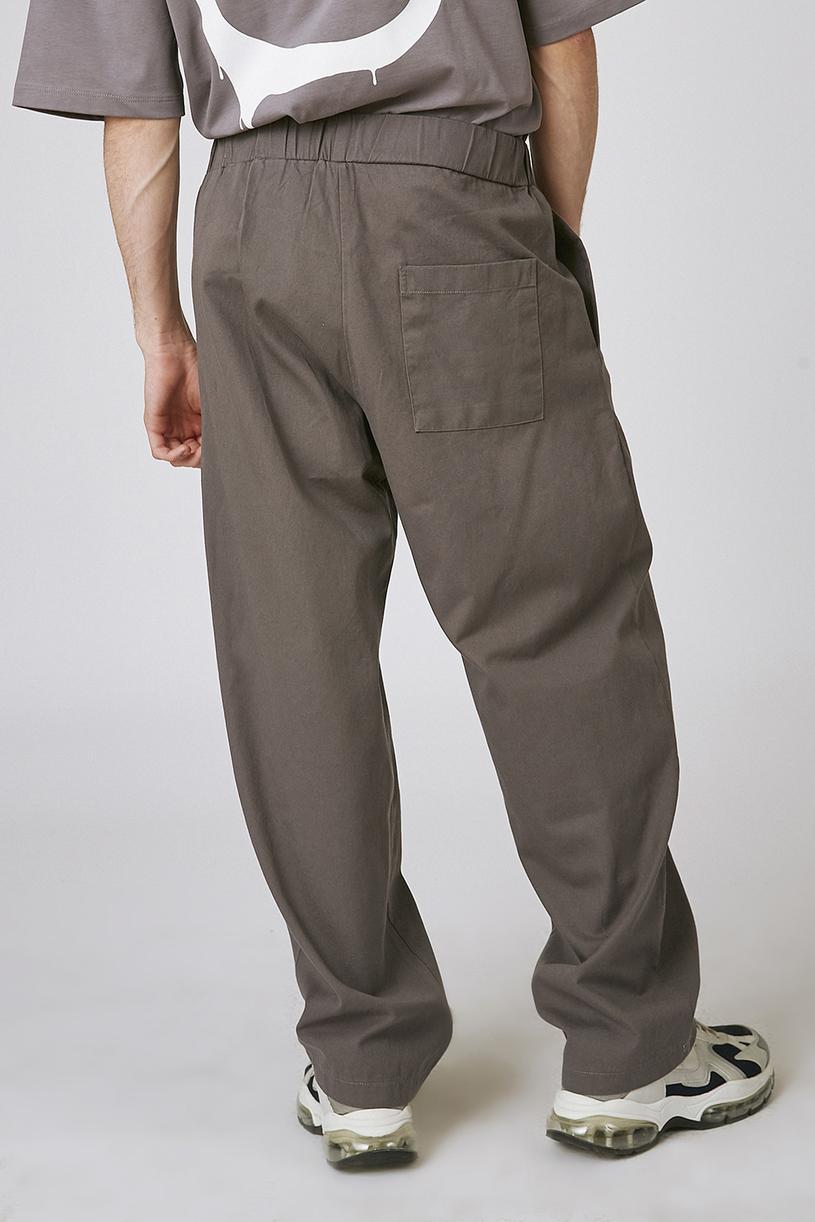 Grey Gabardin Trousers