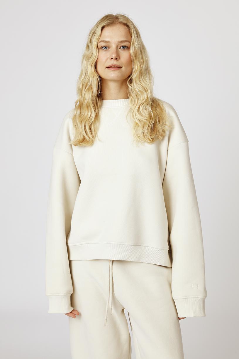 Krem Basic Oversize Sweatshirt