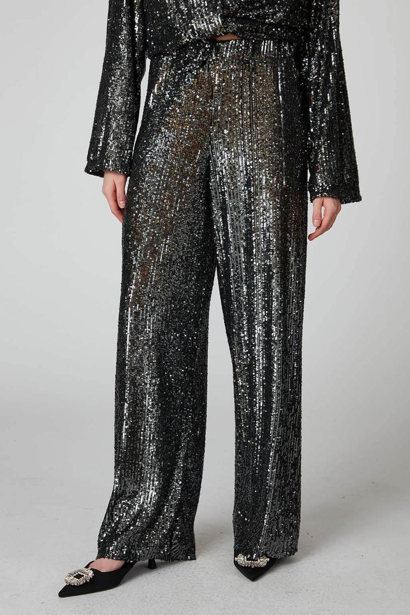 Anthracite Sequined Pants