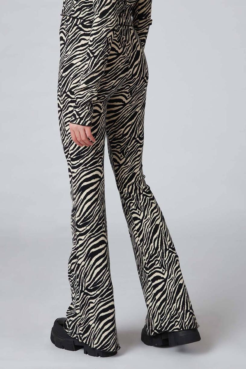 Black White Zebra Print Leggings