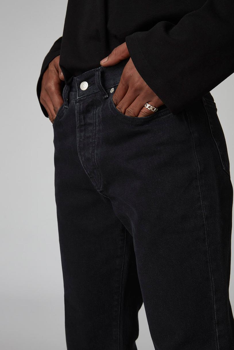 Füme Orta Bel Loose Jean