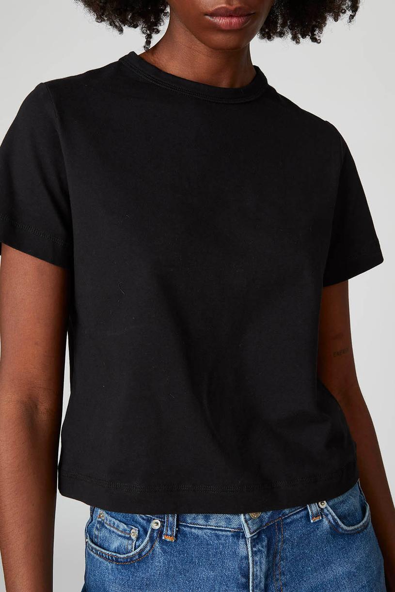 Siyah Kısa Kollu Basic Tshirt