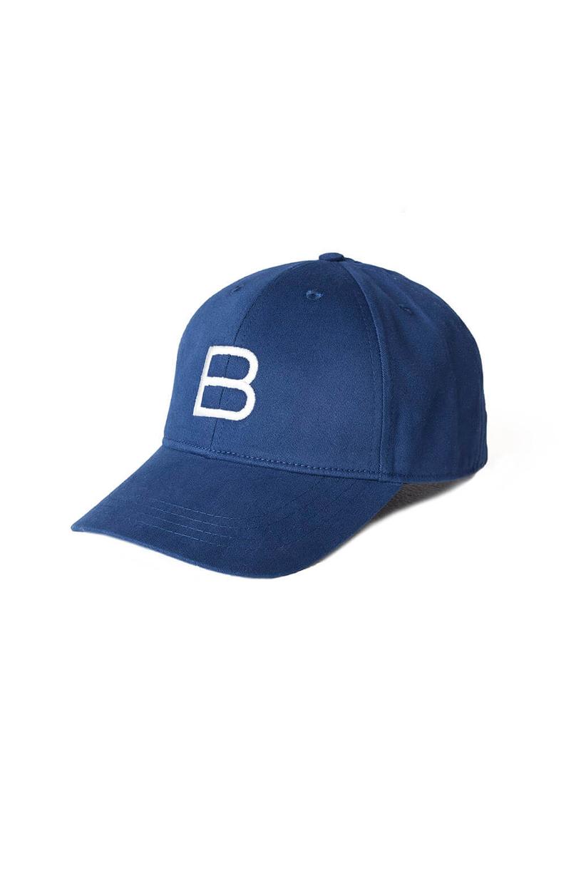 Lacivert B Nakışlı Şapka