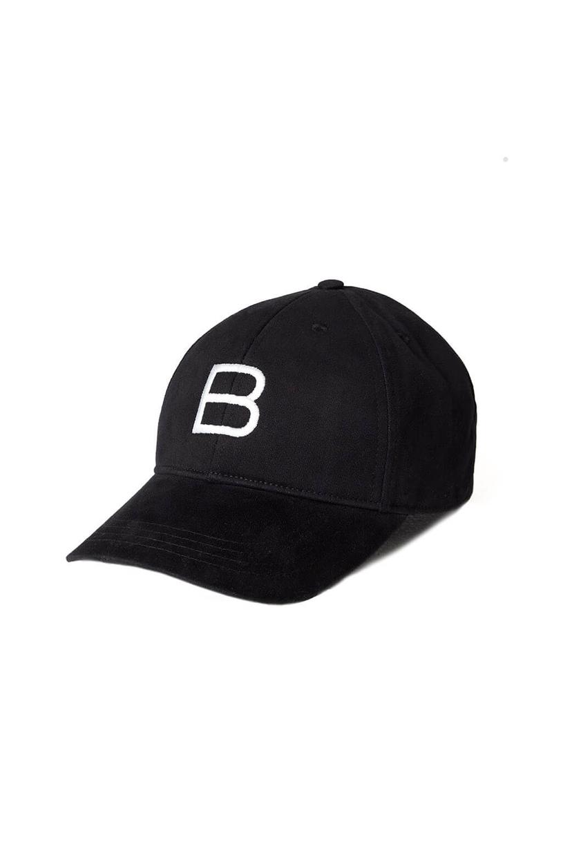 Siyah B Nakışlı Şapka