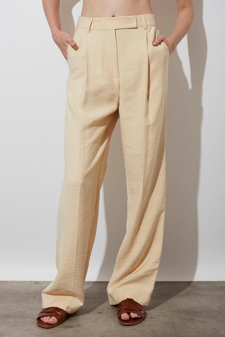 Modal Karışımlı Tek Pile Pantolon