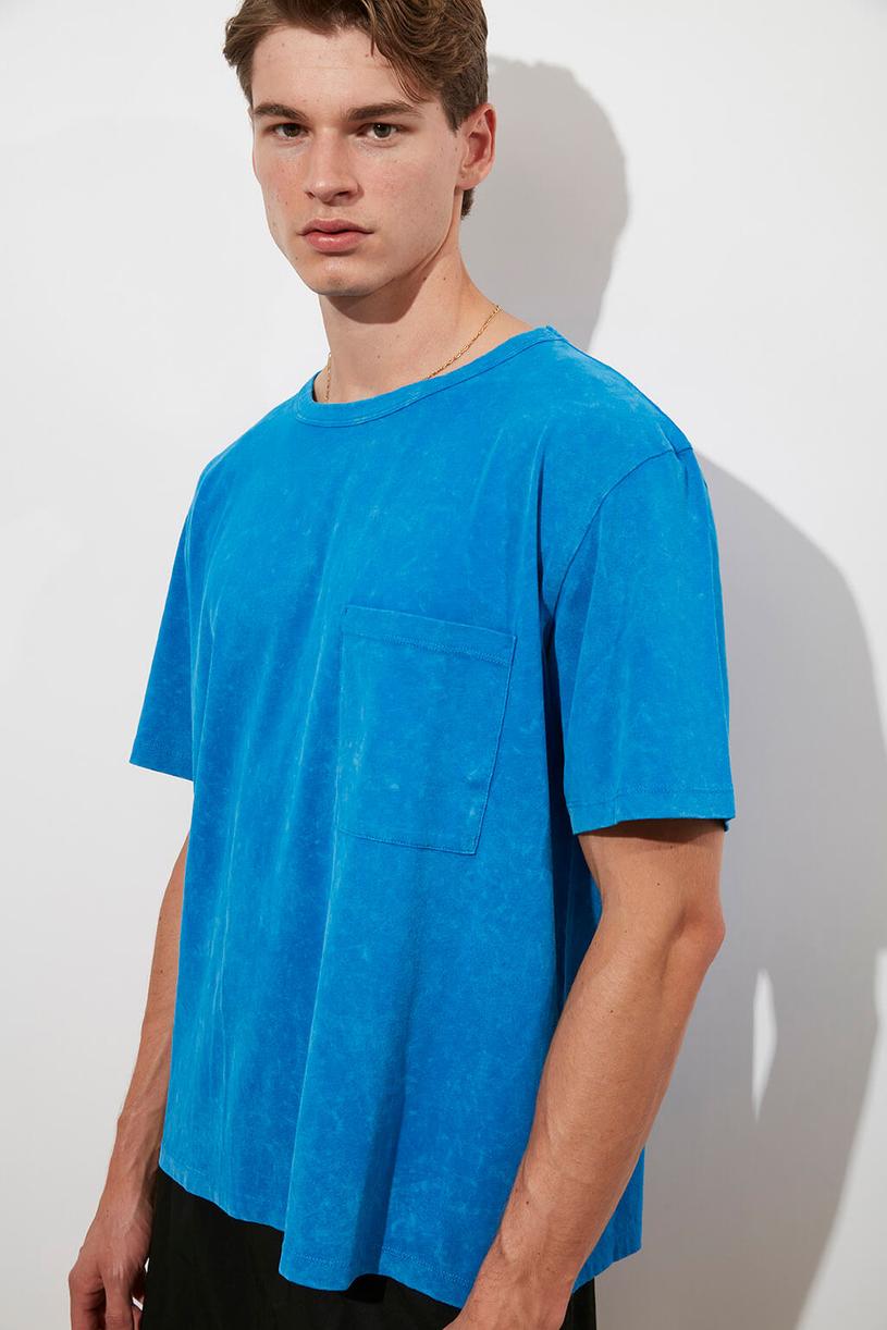 Blue Washed Oversize Tshirt
