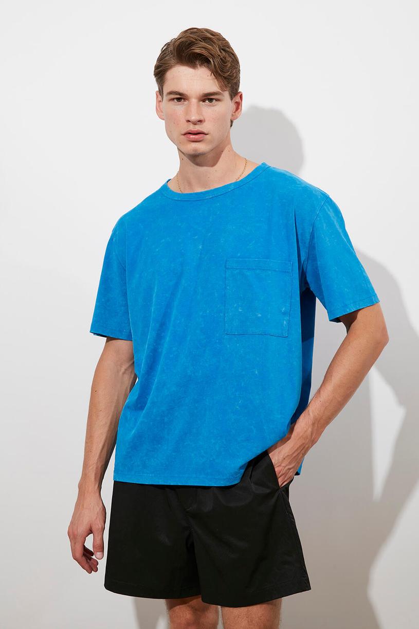 Blue Washed Oversize Tshirt