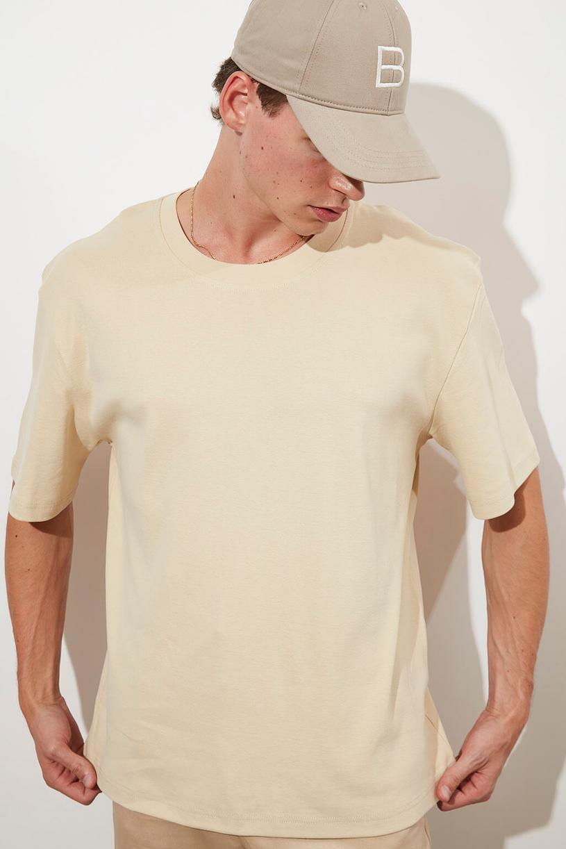 Cream Loose Tshirt