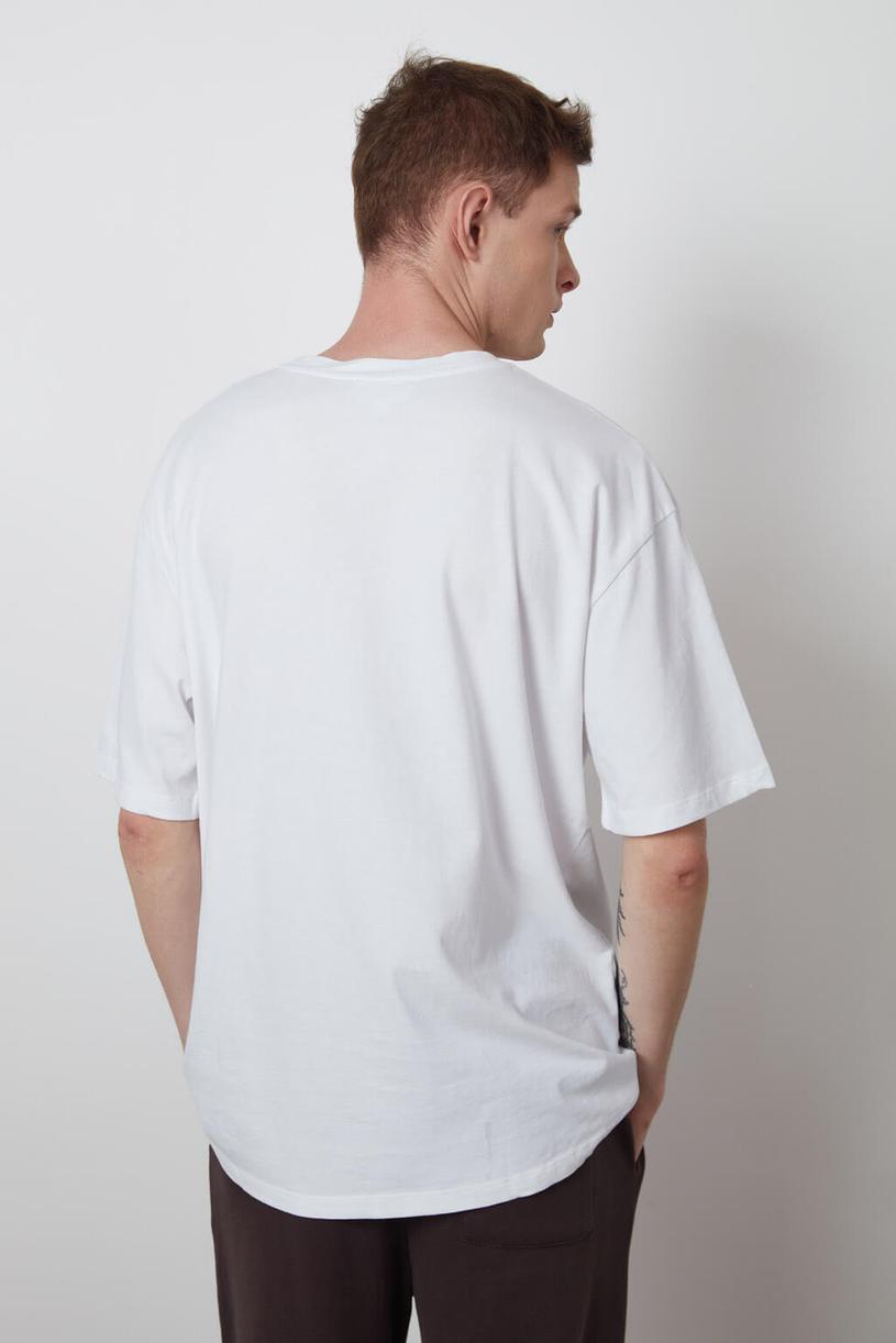 White Basic Oversize Tshirt