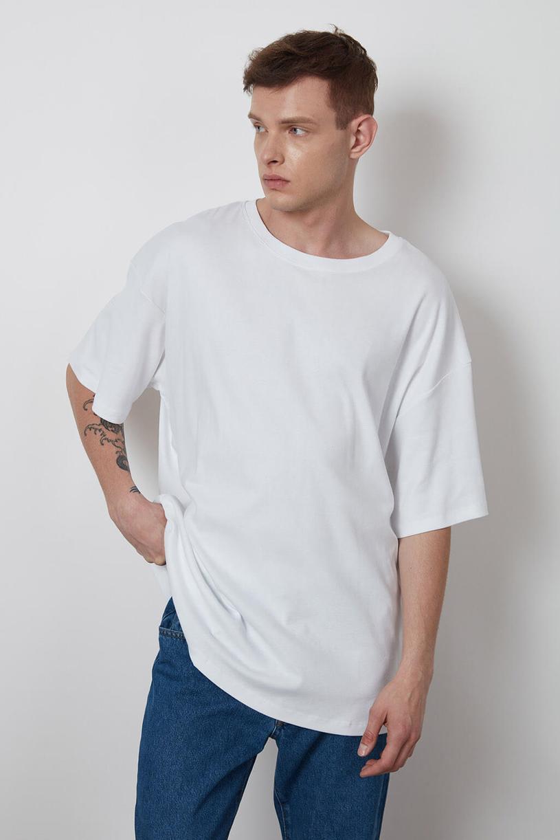 White Oversize Loose Tshirt