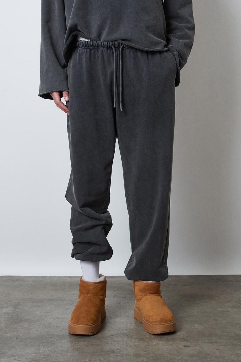 Anthracite Washed Jogging Pants