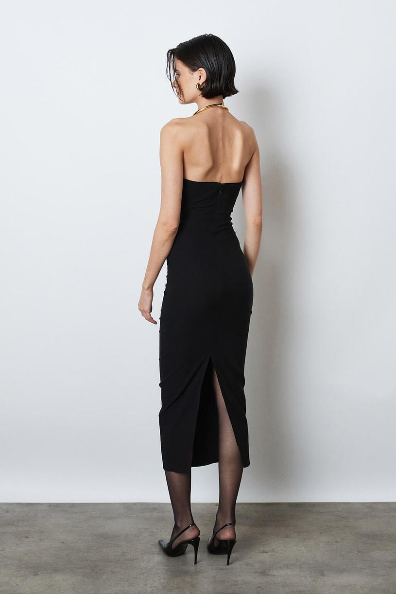Black Straplez Maxi Dress