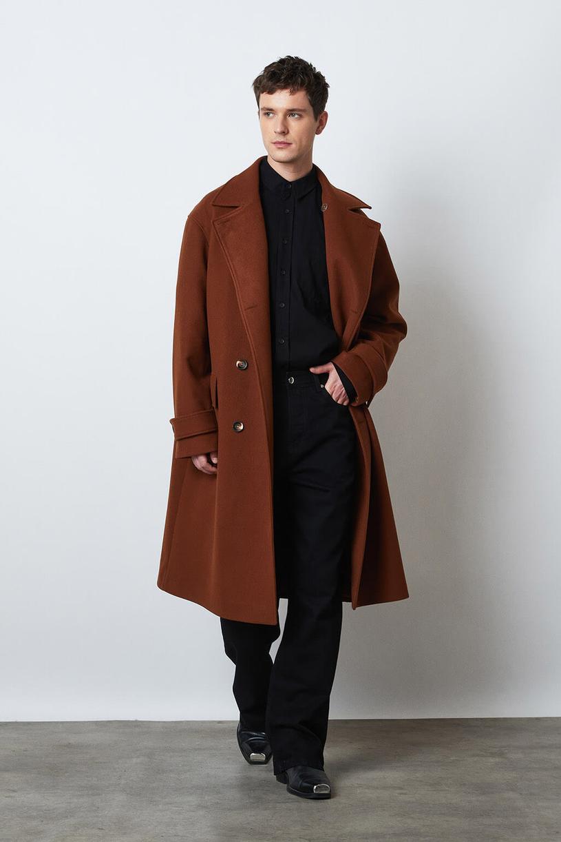 Brown Oversize Cachet Coat