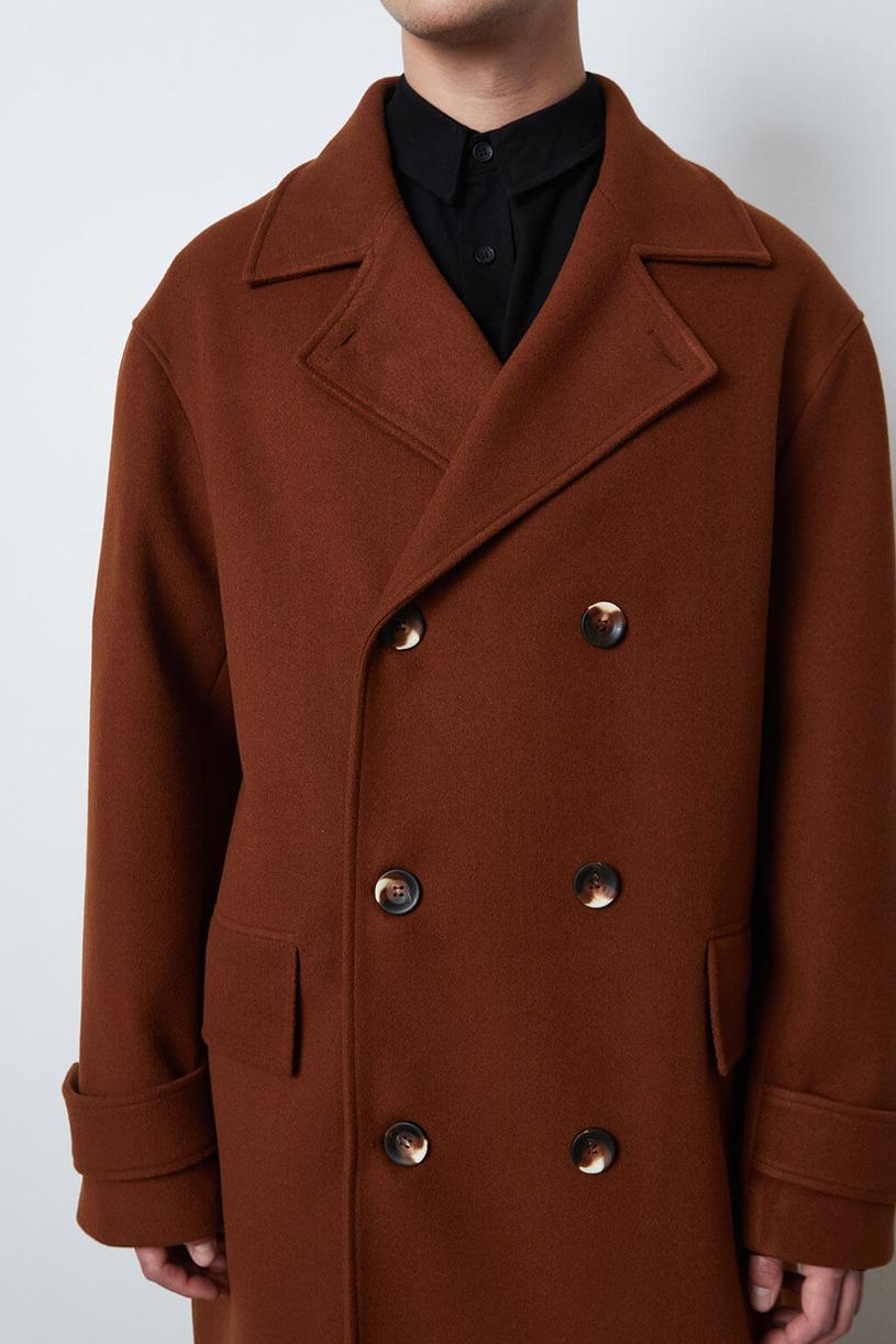 Brown Oversize Cachet Coat