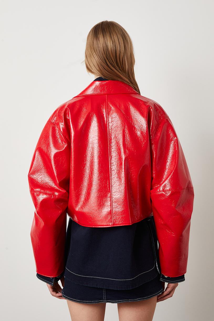 Red Patent Leather Jacket