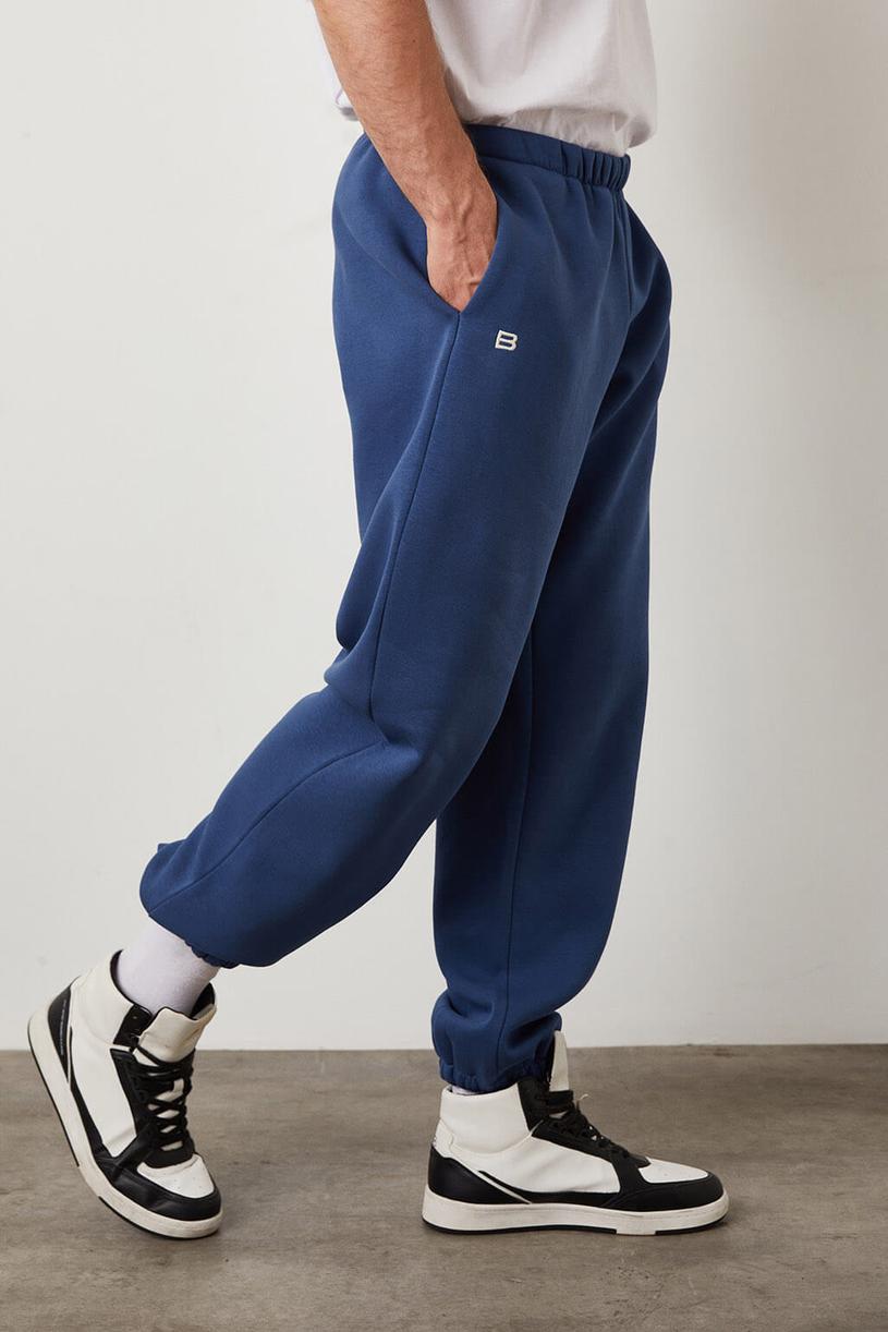 Navy Blue Basic Jogging Pants