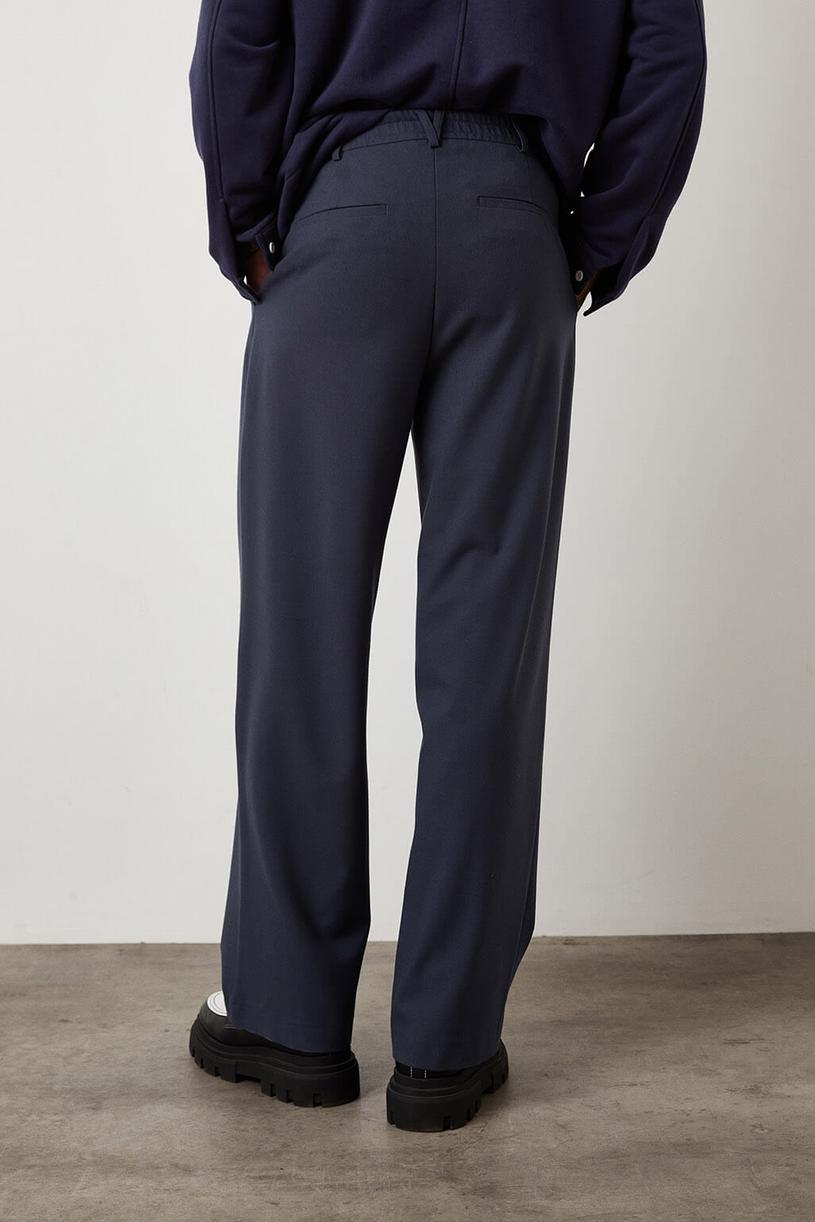 Navy Blue Elastic Pants